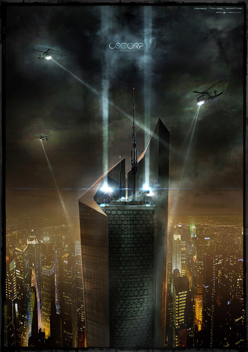Illustration for article titled Brand new Amazing Spider-Man concept art takes you deep inside OsCorp!